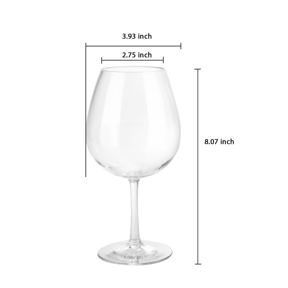 New Outdoor Plastic Wine Glasses With Stem Unbreakable wine tumbler cups Pool Beach Travel Camping Shatterproof Wine Glasses