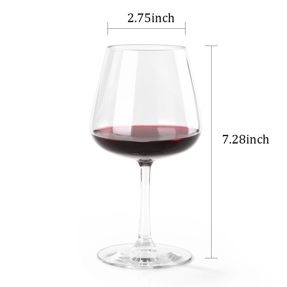 New Outdoor Plastic Wine Glasses With Stem Unbreakable wine tumbler cups Pool Beach Travel Camping Shatterproof Wine Glasses