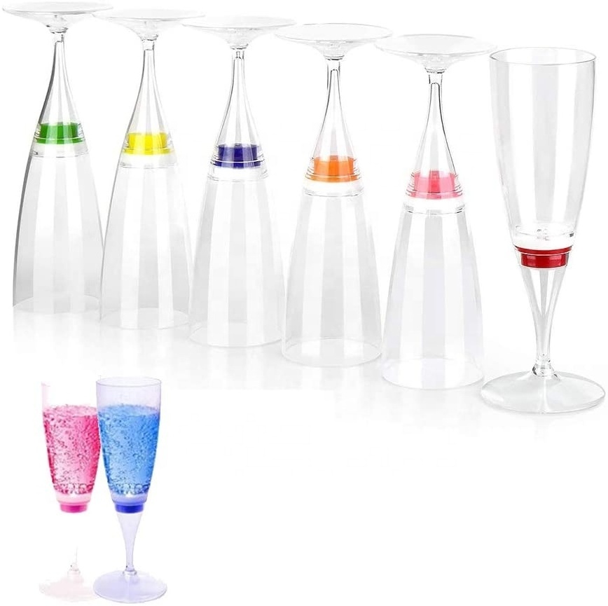 Water Liquid Activated Flashing Light Up Cup Blinking Cocktail Whisky Drinkware Glow Mugs LED Wine Champagne Flute Glasses