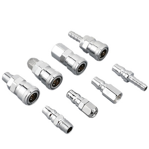 C-Type Galvanized Iron Tube Fittings Pneumatic Air Hose Quick Release Connect Hydraulic Air Couplers Coupling Pipe Fittings