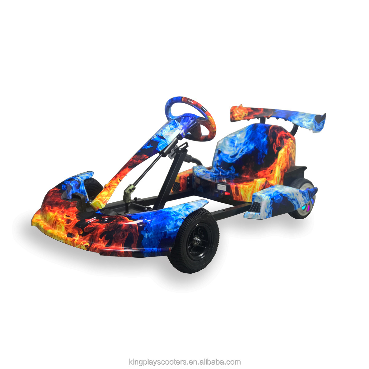 CE New Design Battery Power Kids Electric Go Kart High Speed Cheap Printing Colorful Electronic Racing Go Karts For Kids