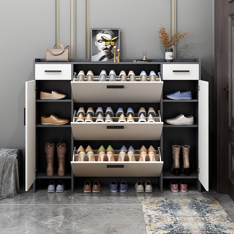 New Product  Large capacity shoe cabinet Multi layer shoe rack living room  Bench and shoe box 60 x 100 x 36 cmcm