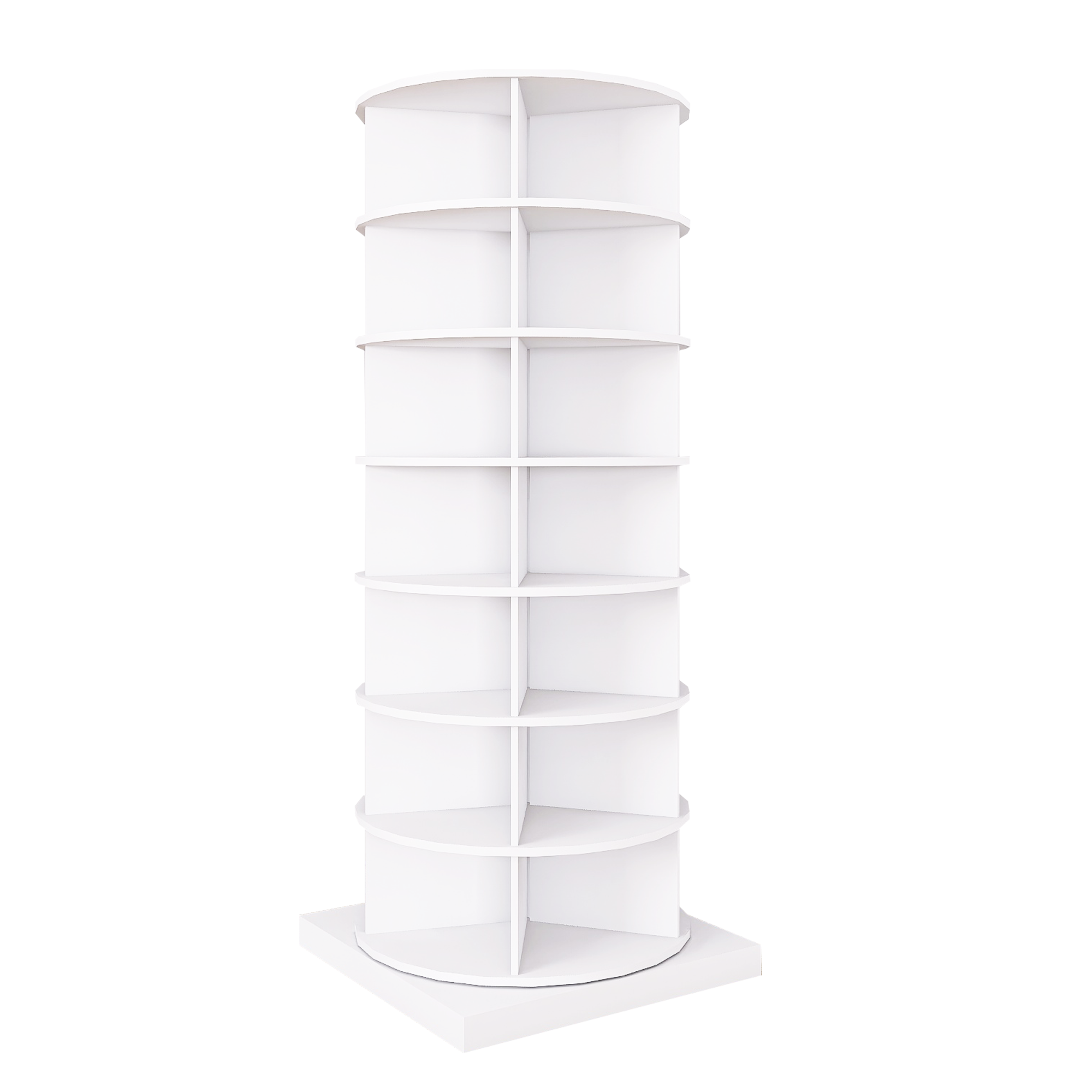 Hot Sale Living Room Furniture Melmained Particle Board Shoe Racks MDF Wholesale Round 360 Revolving Pisa Shoe Rack Tower