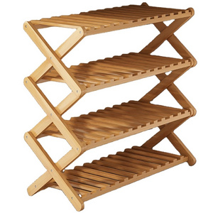 Wholesale Private Label  Shoe Rack Cabinet Wooden Modern,Shoe rack 4 layers, can be customized to increase or reduce layers