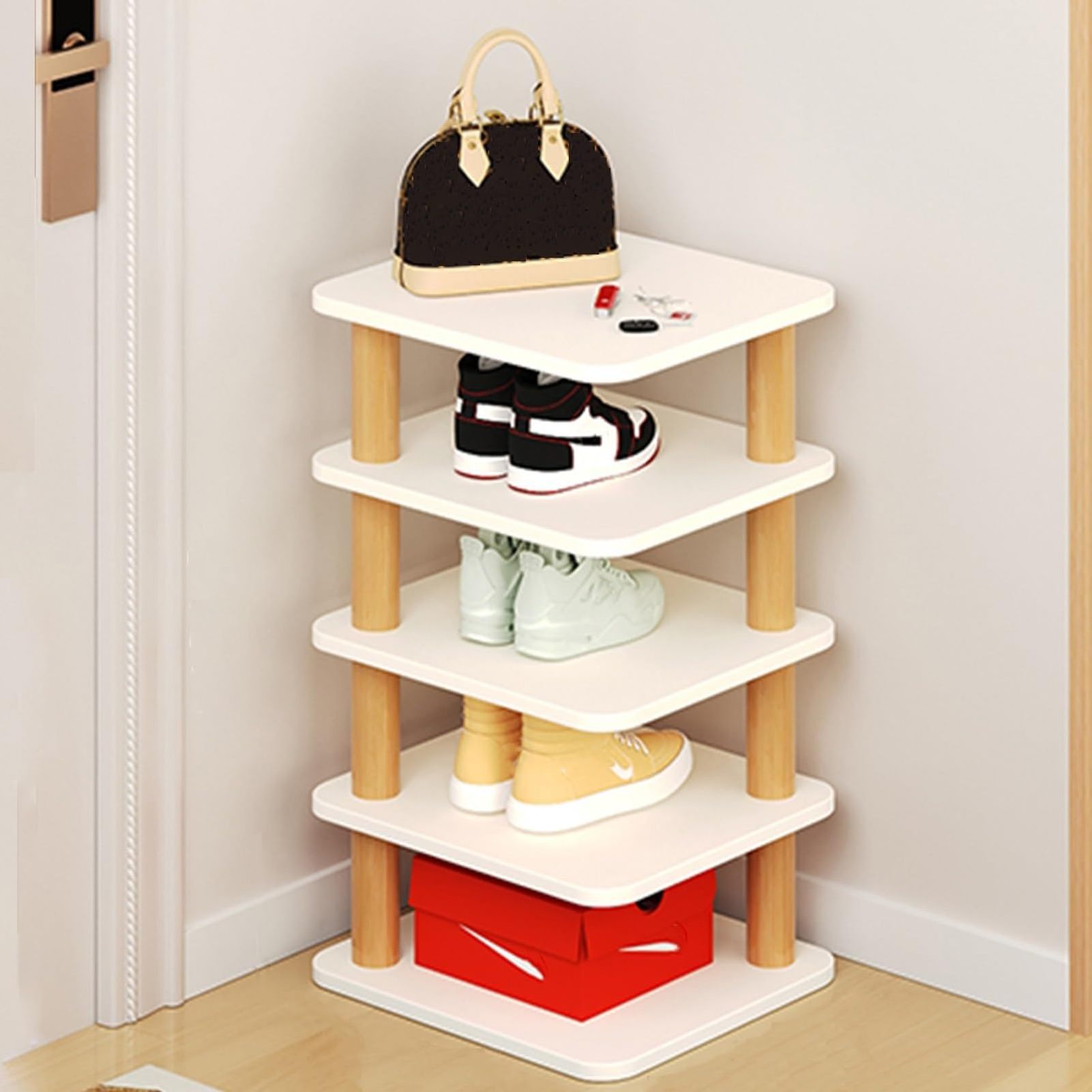 Wholesale New Products  Wooden Shoe Rack Cabinet,Wooden shoe cabinet, multi-layer shoe cabinet