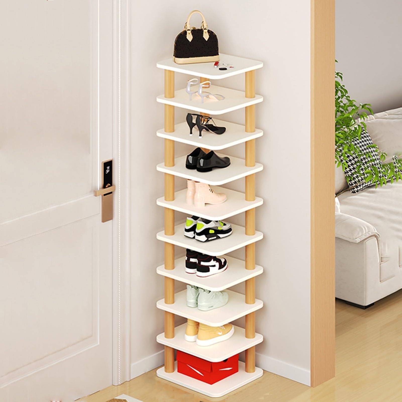 Wholesale New Products  Wooden Shoe Rack Cabinet,Wooden shoe cabinet, multi-layer shoe cabinet