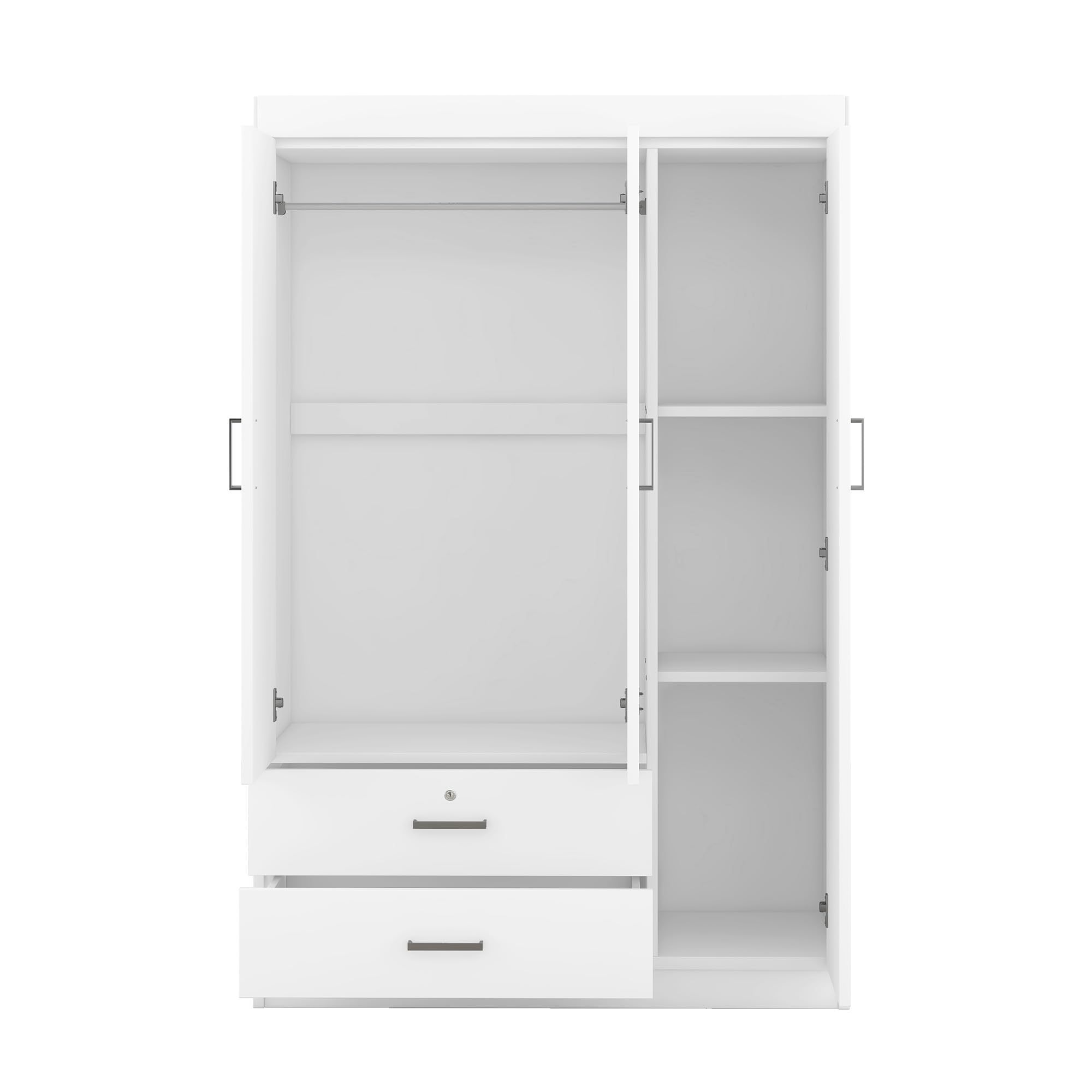 Wholesale New Trends  Wardrobes Bedroom Closet,Bedroom wardrobe with 2 storage drawers, modern 3 door armoire