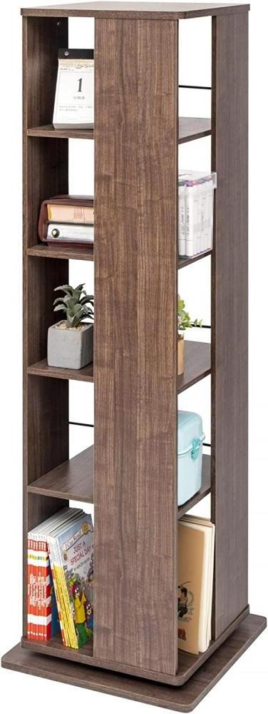 360 Rotating Bookcase Rotating Shelf  Rotating Furniture  4 Levels  Space Saving Stable  Office Bedroom Living Room