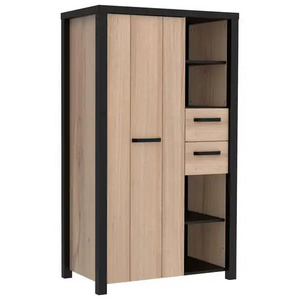 Modular Dressing Room Kit with 4 Elements. Natural. Laminated Panels