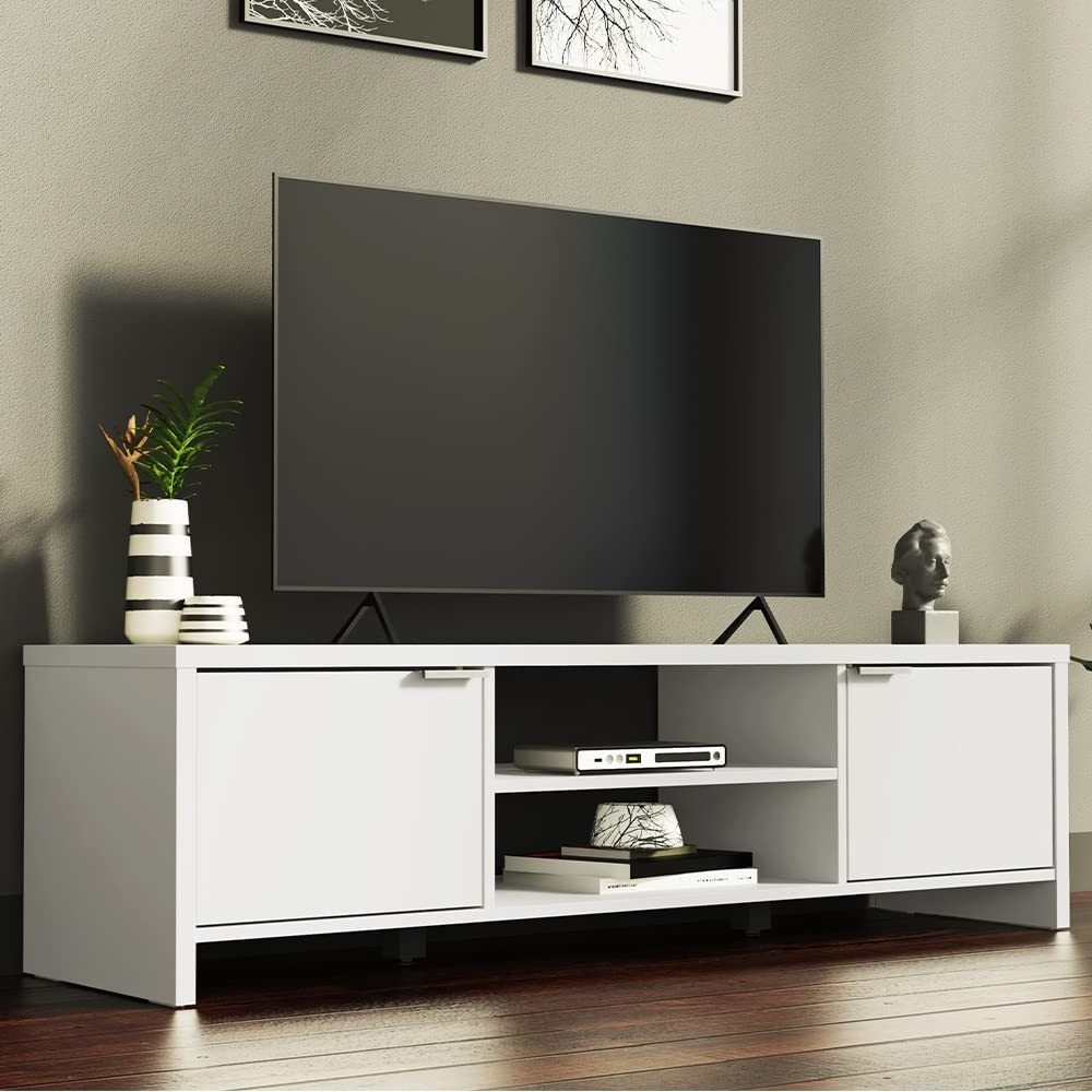 Wholesale new design TV cabinets, with storage space and cable management, TV table units