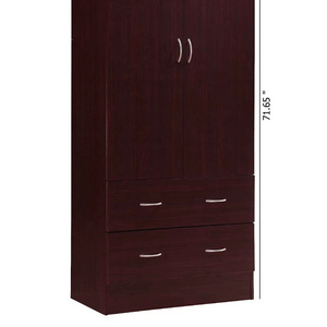 Wholesale Of New Products closet storage wardrobe Closet Storage Wardrobe  with 2 Drawers and Hanging Rod