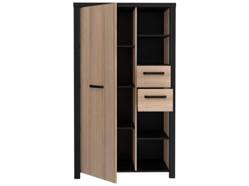 Modular Dressing Room Kit with 4 Elements. Natural. Laminated Panels