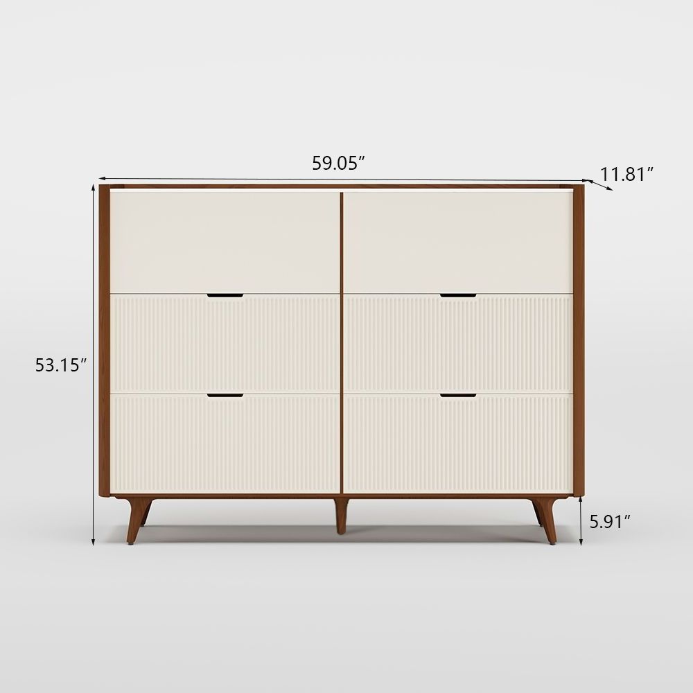 Mid-century Modern Shoe Cabinet for Shoe Storage