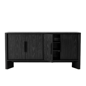 Modern Sideboard with 4 Doors Storage Cabinet Entryway Floor Cabinet Sideboard Dresser with Solid Wood Legs for bedroom