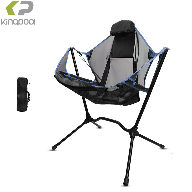 Kingpool Luxury Portable Adjustable Collapsible Reclining Hammock Chair Folding Outdoor Fishing Swing Camping Rocking Chair