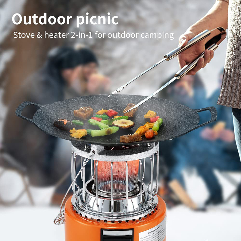 Kingpool Portable Fishing Hiking Survival Equipment Propane Gas Heater Mini Outdoor Camping Gas Tent Heaters Stove