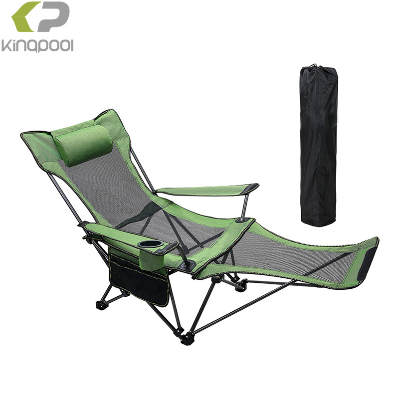 Kingpool Portable Lightweight Aluminium Recliner Lounge Chairs Compact Outdoor Garden Picnic Camping Folding Beach Fishing Chair