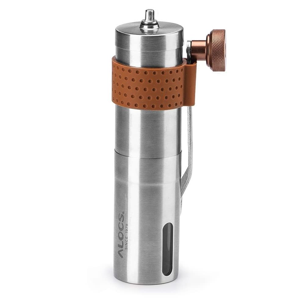 Kingpool Portable Stainless Steel Manual Conical Burr Coffee Grinder Mill Outdoor Camping Mini Hand Espresso Coffee Bean Grinder