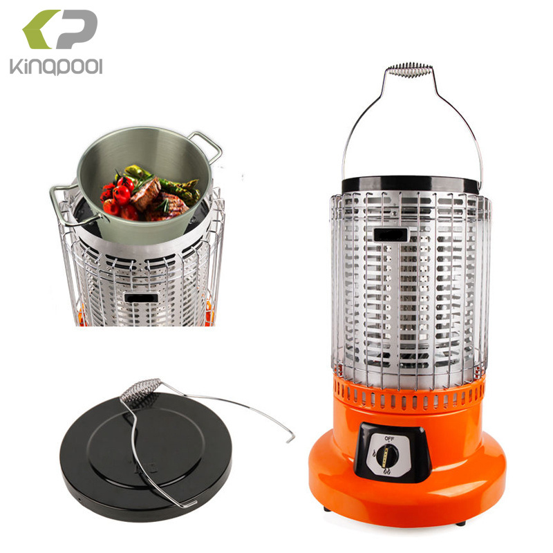 Kingpool Outdoor Portable Camping Fishing Superser Heating Gas Heater Home Indoor Warmer Butane Propane Mini ocarina Gas Heaters