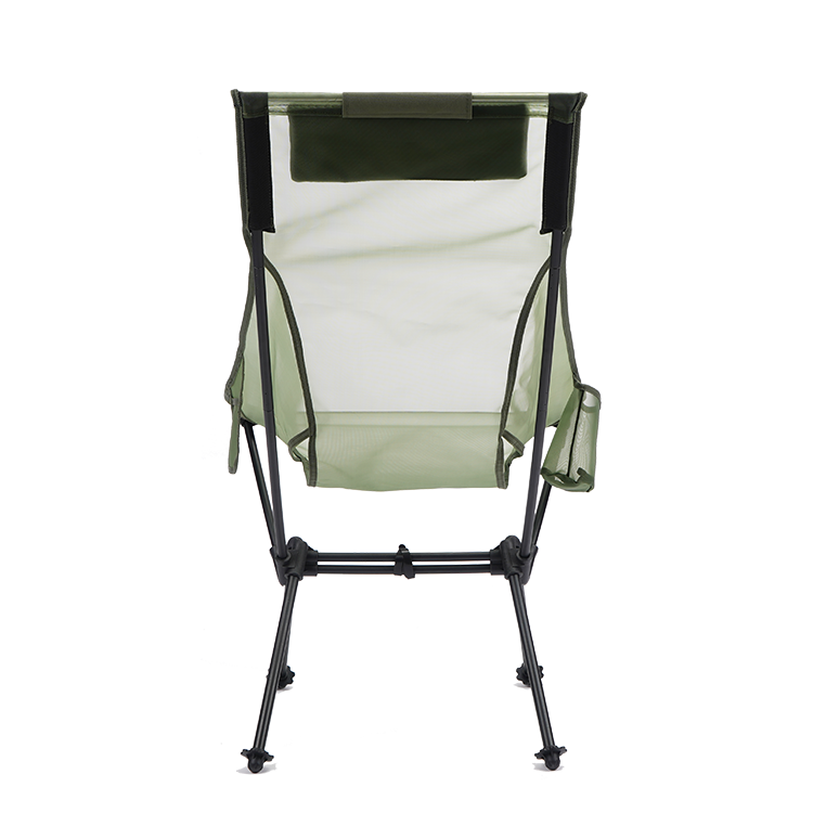 Kingpool Portable Aluminum Foldable Beach Fishing Moon Chair Outdoor Furniture Garden Picnic Mesh Camping Chairs