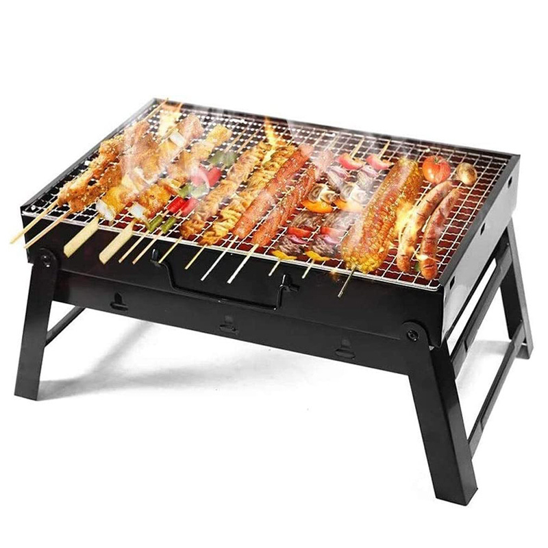 Alocs Portable asador de carbon Outdoor Barbecue BBQ Grill Camping Wood Stove parrillas para barbacoa Backyard  Charcoal Grills