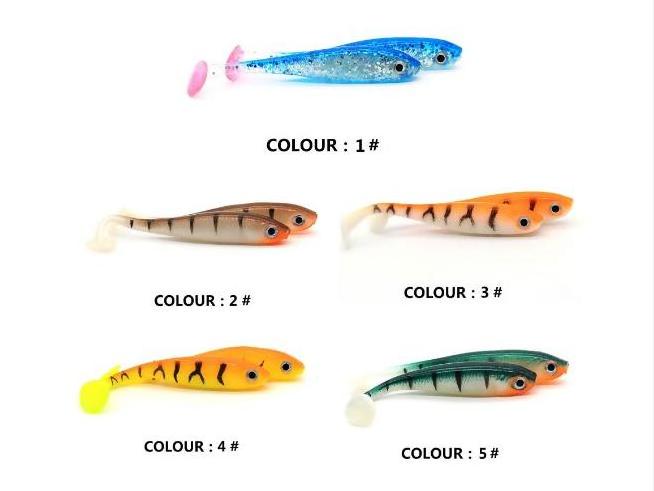 Alocs Custom 70mm T Tail Artificial Swim Bait Freshwater Fishing Lures Molds Soft Plastic Flying Saltwater Fishing Lures Bait