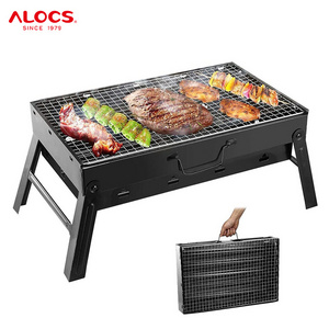 Alocs Portable asador de carbon Outdoor Barbecue BBQ Grill Camping Wood Stove parrillas para barbacoa Backyard  Charcoal Grills