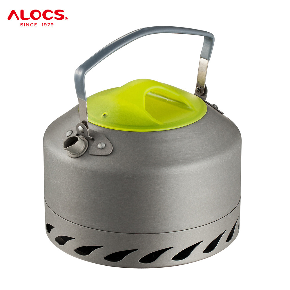 Alocs Aluminum Heat Exchanger Outdoor Unique Camping Tea Water Kettle