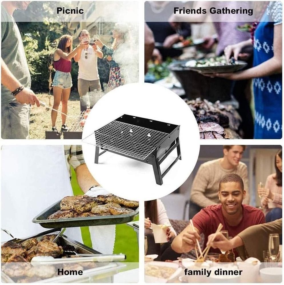 Alocs Portable asador de carbon Outdoor Barbecue BBQ Grill Camping Wood Stove parrillas para barbacoa Backyard  Charcoal Grills