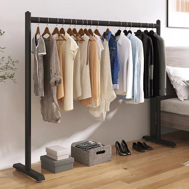 Mobile Metal Standing Coat Rack Storage Hanger Garment Rack