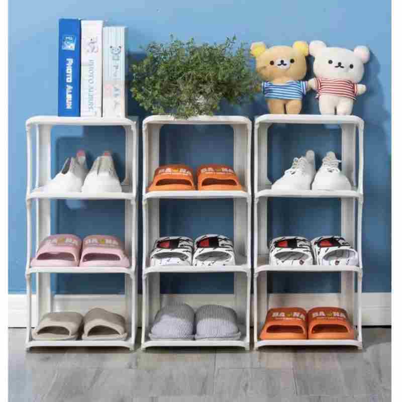 Modern Plastic Shoe Rack Multi-layer Detachable Shoe Rack