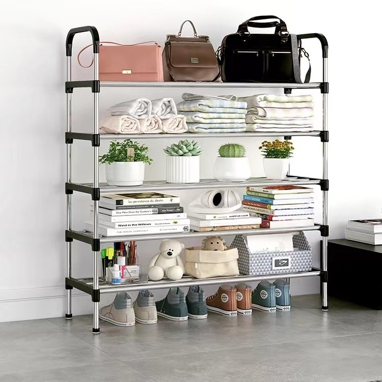 Multilayer Metal Shoe Rack Simple Removable Shoe Rack