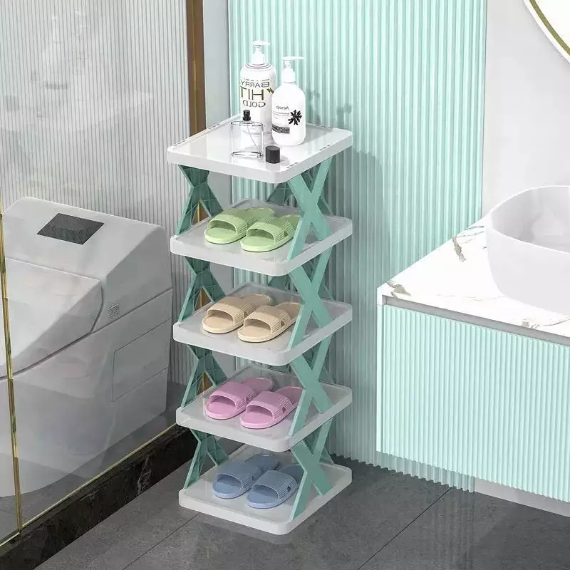 Popular Folding Plastic Shoe Shelf Multi Layer Shoe Rack