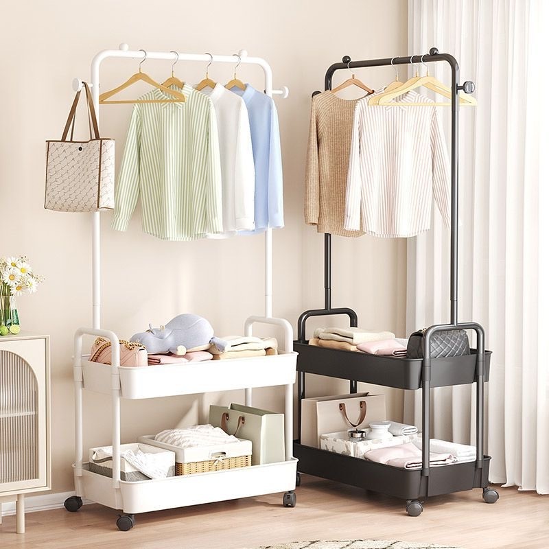 Clothes hanger floor bedroom household clothes hanger simple small drying rack room storage artifacts corner coat rack