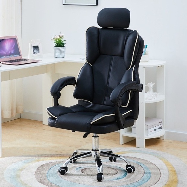 Hot sale cheap computer chair with footrest comfortable  office chair gaming stool swivel chair