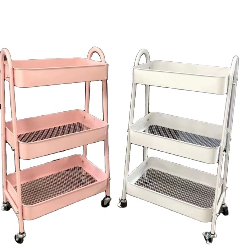 Organizer Metal Storage Racks & Shelving Units Removable Fruit Cart