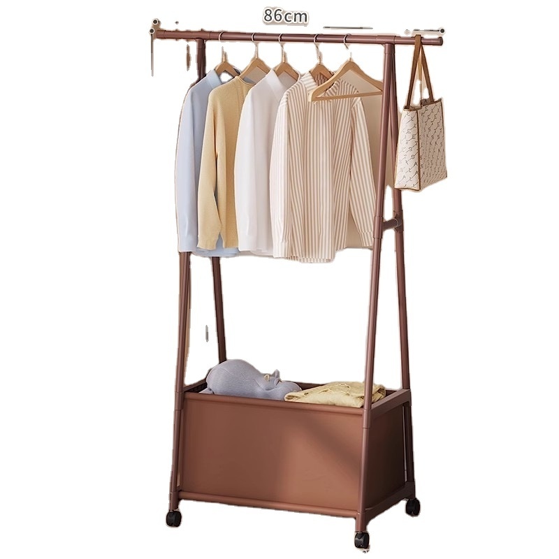 Clothes hanger floor bedroom household clothes hanger simple small drying rack room storage artifacts corner coat rack