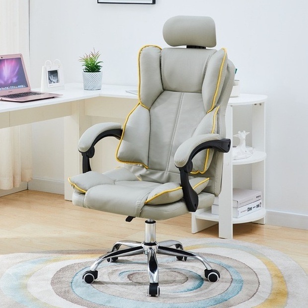 Hot sale cheap computer chair with footrest comfortable  office chair gaming stool swivel chair