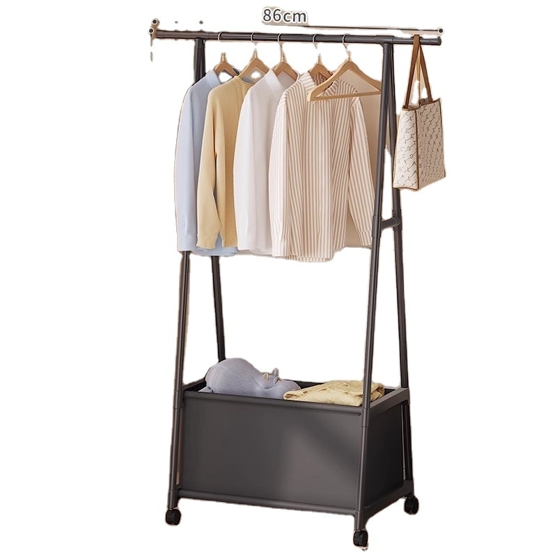 Clothes hanger floor bedroom household clothes hanger simple small drying rack room storage artifacts corner coat rack