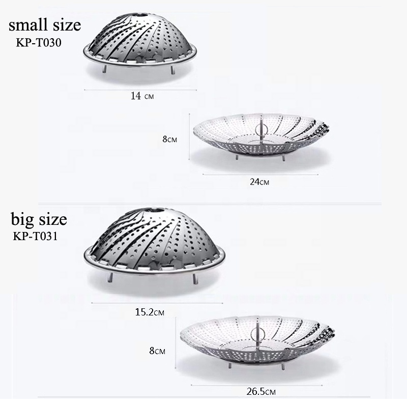 Folding Dish Steam Stainless Steel Pot Accessories for  Food Basket food steamer vegetable steamer Basket