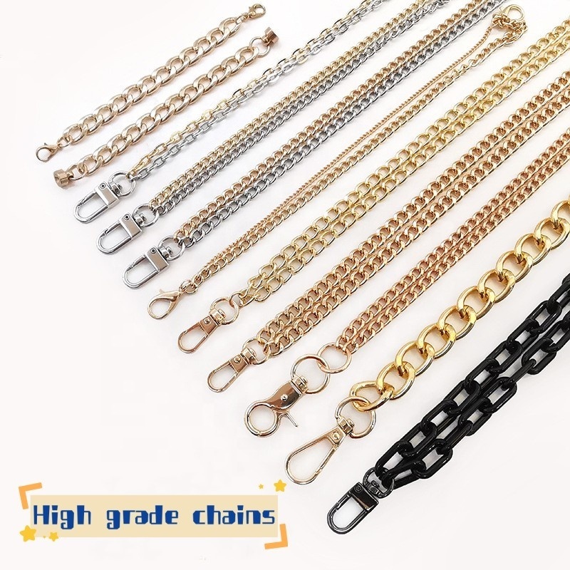 Personalized Pants Chain Wholesale Cool Punk Rivet Black Jeans Chain Trousers Chain For Man Bag Parts Accessories