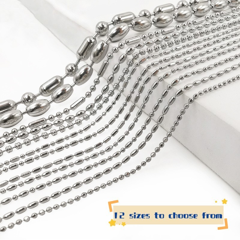 Stainless Steel Bag Chain DIY Metal Detachable Replacement Shoulder Chain Strap for Handbag Bag Belt Handle Heavy Strong