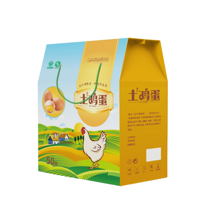 High Quality Printed Cardboard Mango Box Shipping Carton Egg Packaging Box Durable Corrugated Box