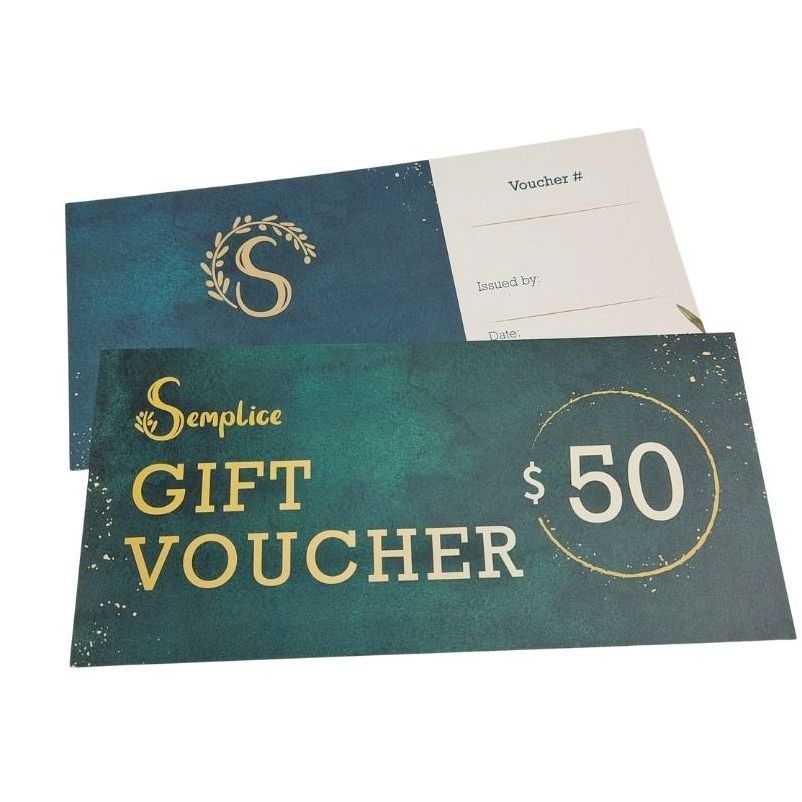 Cheap Custom Paper Card Discount Coupon Breakfast Gift Voucher Printing