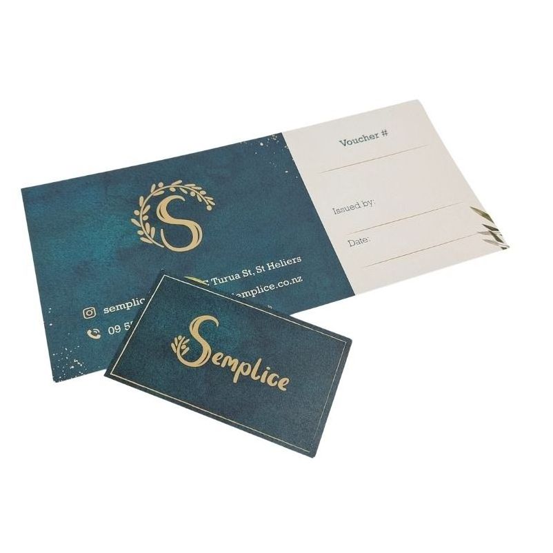 Cheap Custom Paper Card Discount Coupon Breakfast Gift Voucher Printing