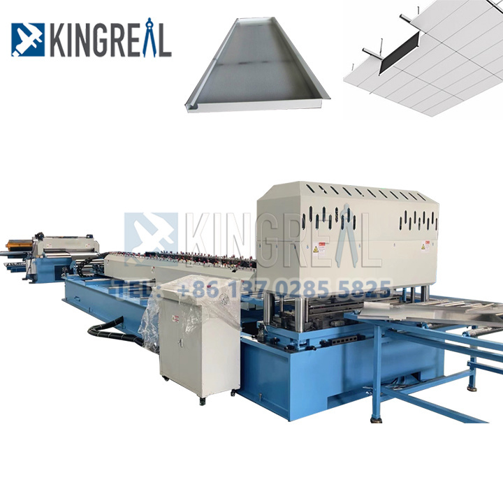 Aluminum Steel Hook On Ceiling Panel Production Line Metal Suspended Ceiling System Tile Roll Forming Machine Factory Price