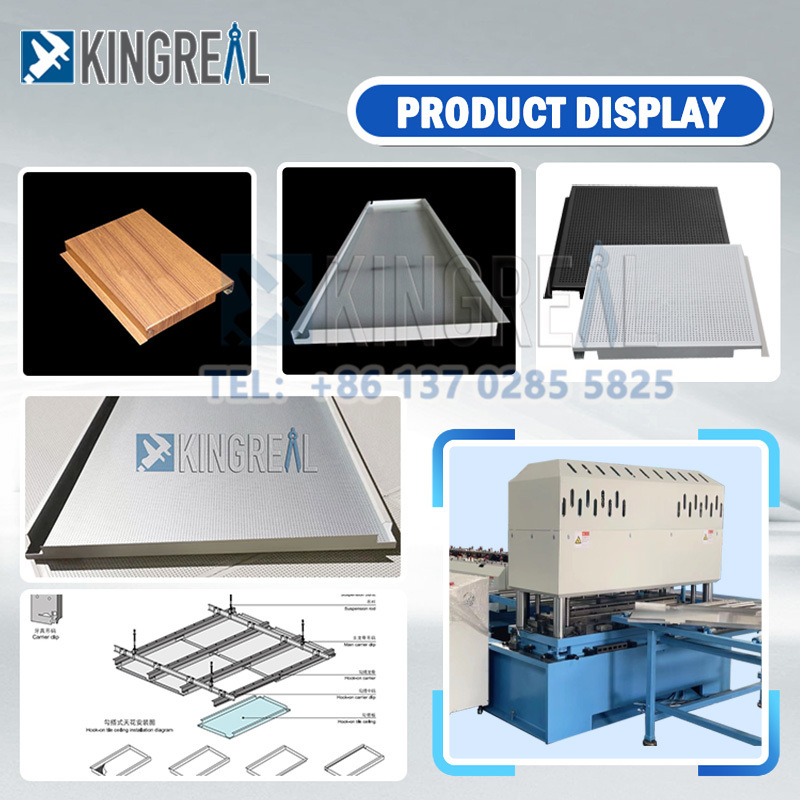 Aluminum Steel Hook On Ceiling Panel Production Line Metal Suspended Ceiling System Tile Roll Forming Machine Factory Price