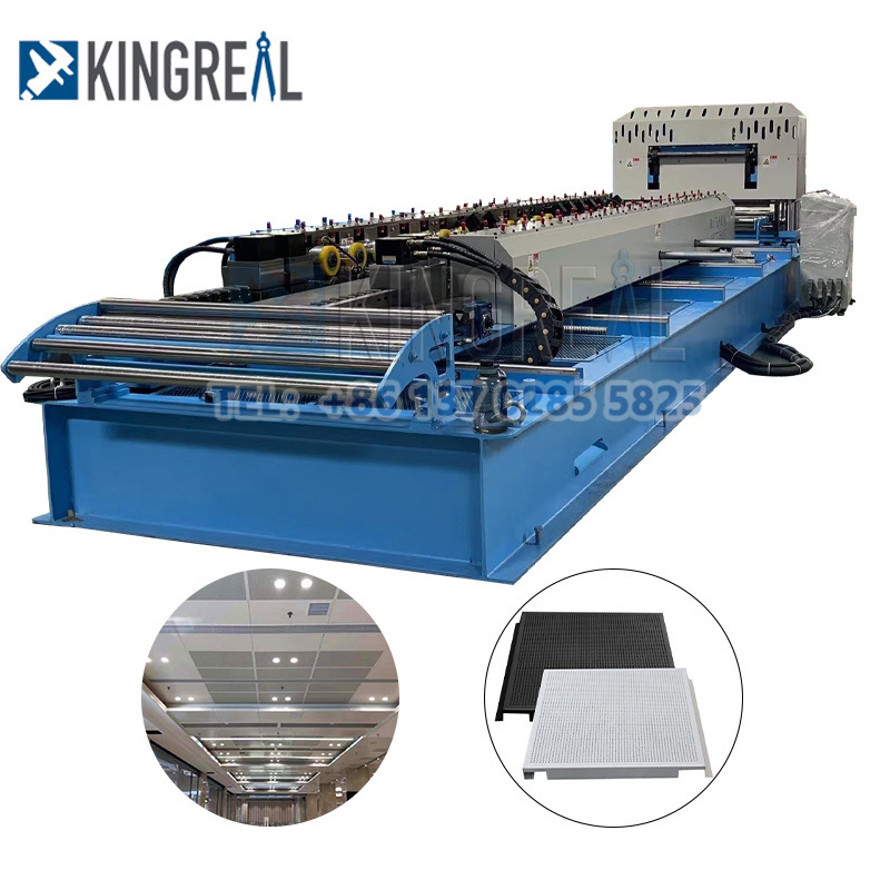 Aluminum Steel Hook On Ceiling Panel Production Line Metal Suspended Ceiling System Tile Roll Forming Machine Factory Price