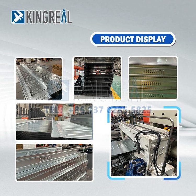 KINGREAL Metal Cable Tray Trunking Roll Forming Machine Full Automatic Cable Tray Cold Forming Machine With Punching Station