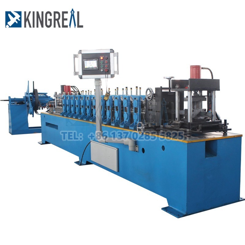 Unistrut C Channel Roll Forming Machine Auto Photovoltaic Support Bracket Forming Machine 2MM Galvanized Sheet Channel Machine